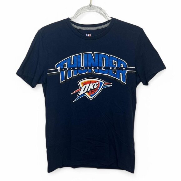 NBA Oklahoma City Thunder T-Shirt Navy Blue Size S - Picture 1 of 4